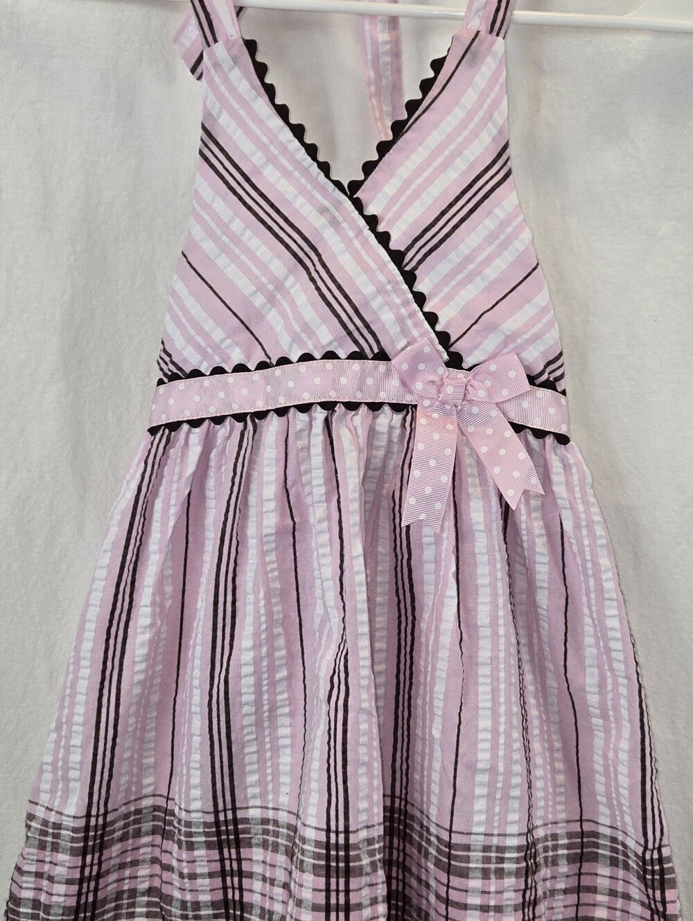 Rare, Too! Pink & White Striped Dress